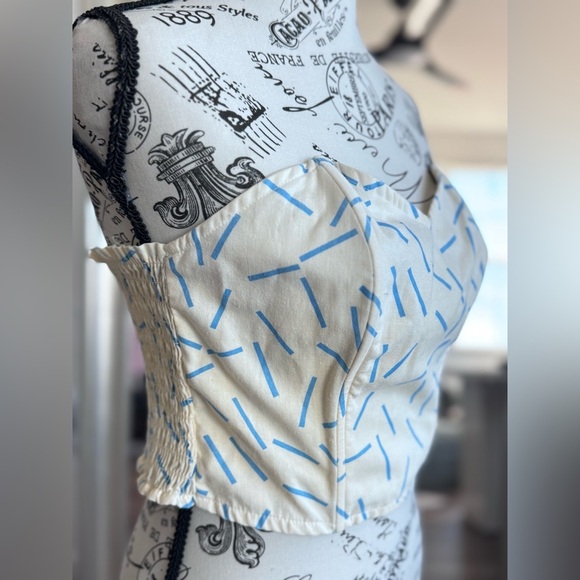 vintage 70s 80s you babes strapless top boning Women’s Size M - Picture 5 of 11